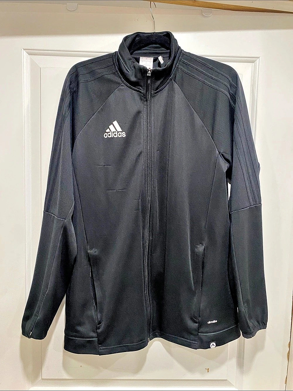 adidas Climalite Full-Zip Track Jacket Women's Black Size Large